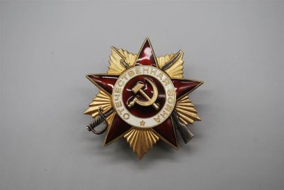 URSS. ORDRE GUERRE PATRIOTIQUE 1°CLASSE,...