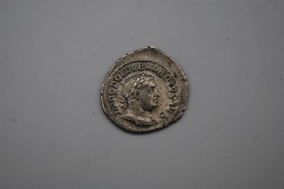 BALBIN denier, frappé à Rome, Tête laurée...