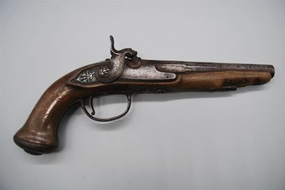 PISTOLET OFFICIER, à piston, magnifique chien...