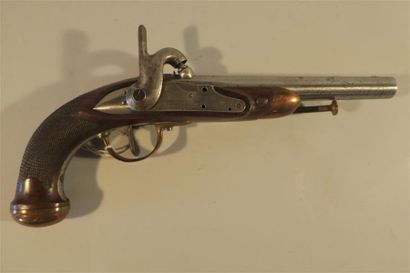 FRANCE. PISTOLET D'OFFICIER 1816, modifié...
