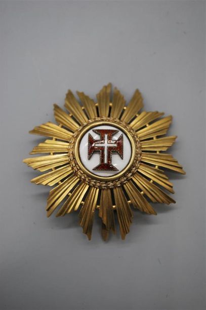PORTUGAL. ORDRE DU CHRIST, plaque, cartouche...