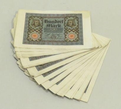 Allemagne. Bon lot de cinquante billets 