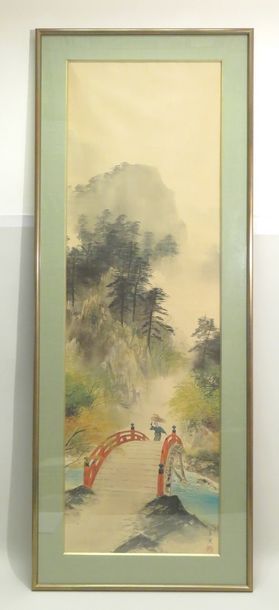Encre de Chine, aquarelle et gouache sur...