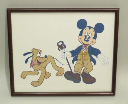 DONALDSON. Mickey et Pluto. Offset en couleurs...
