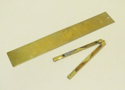 Lot de deux instruments de mesures (ou parties...