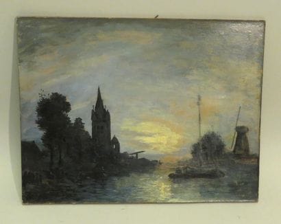 Ecole hollandaise de la fin du XIXème siècle....