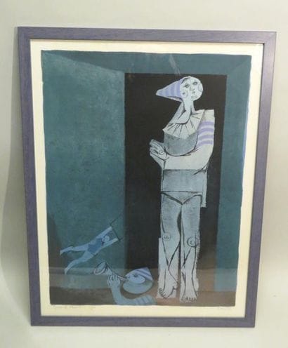 Sami BRISS (né en 1930). Personnages. Lithographie...