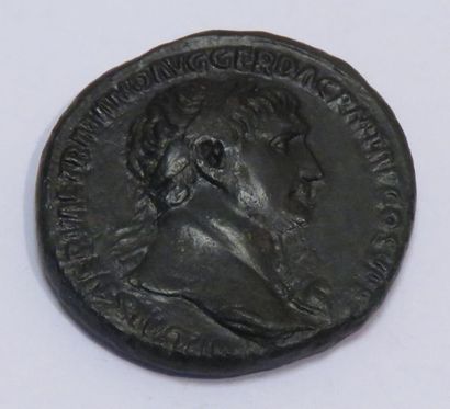 ROME

As en bronze de Trajan au revers Optimo...