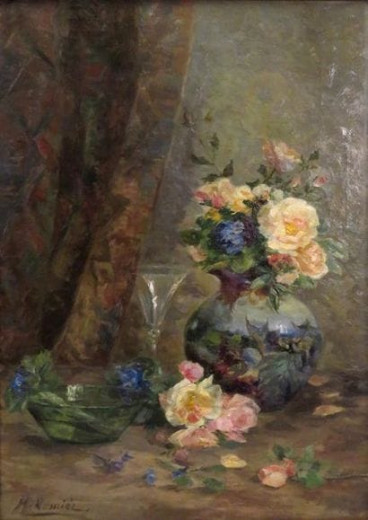Mariette ROMIÉE (XIX-Xxème). Nature morte...