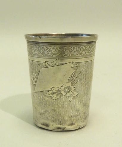 Timbale curon en argent (poinçon Minerve,...