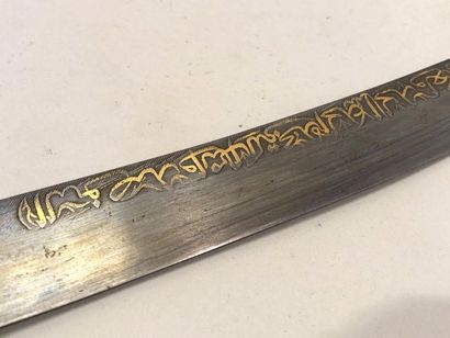 Sabre ottoman, garde en fer, poignée en bois,...