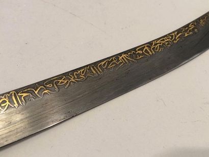 Sabre ottoman, garde en fer, poignée en bois,...
