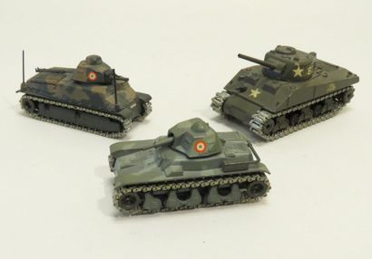 SOLIDO, France. Lot de trois véhicules militaires,...