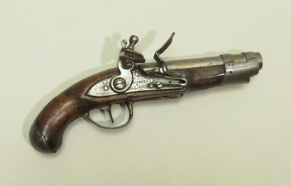 Pistolet de Maréchaussée modèle 1770 à silex.
Canon...