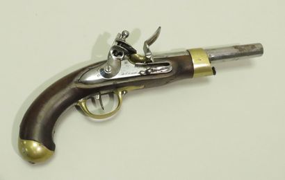 Pistolet d’arçon à silex modèle An XIII....