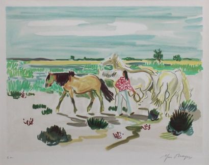 Yves BRAYER (1907-1990)
La dresseuse de chevaux....