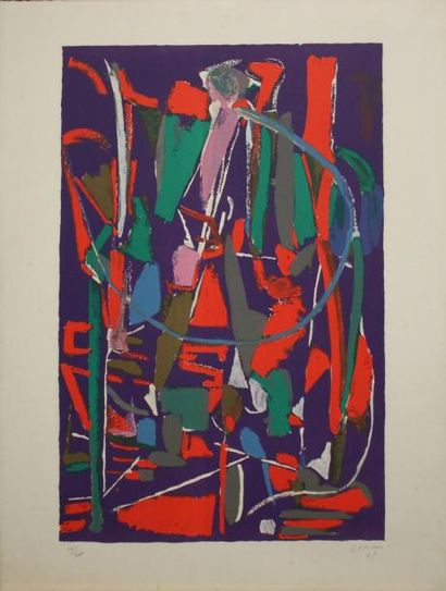 André LANSKOY (1902-1976)
Composition abstraite...