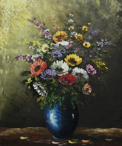 Robert MOGISSE (né en 1933)
Bouquet de fleurs....