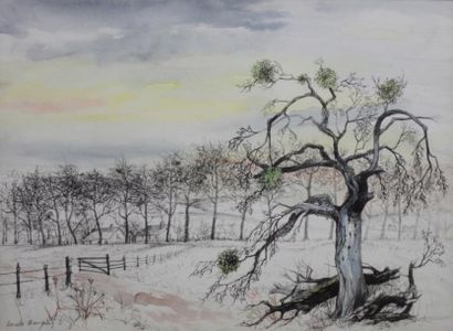 Marcelle MAUGUIN (1907-1982)
Paysage. Encre...
