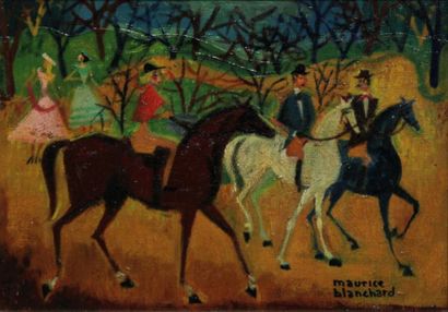 Maurice BLANCHARD (1903-1969)
Équitation....