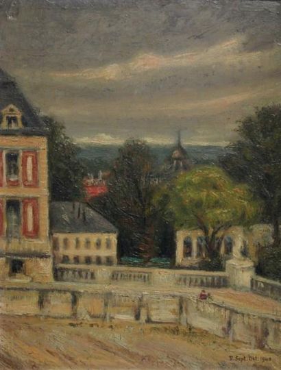 Pierre LADOUé. (Xxème)
Vue de Versailles,...