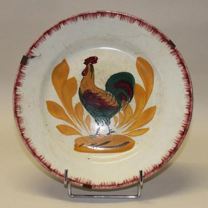 Assiette en faïence fine 