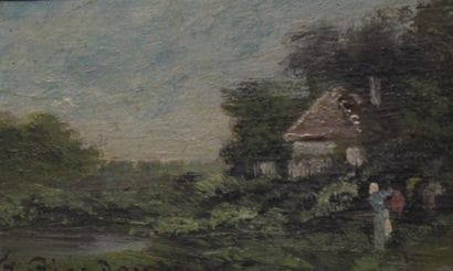 François PIERDON (1821-1904)
Paysage à la...