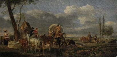 Ecole Hollandaise du XIXème siècle
Scène...