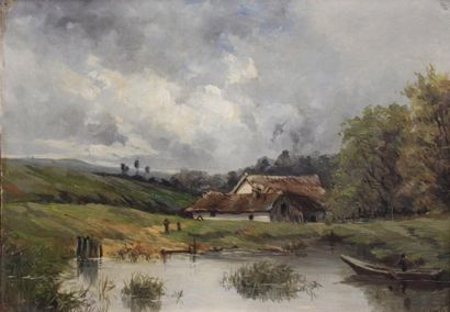 Ecole FRANCAISE de la fin du XIXème siècle
Paysage...