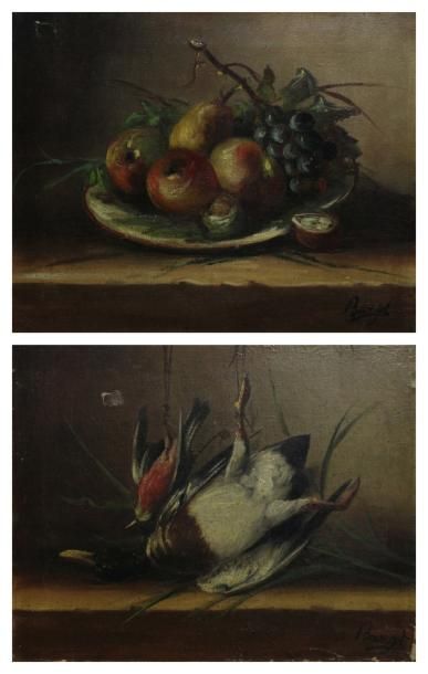 BARGAT (XIXème-XXème)
Nature morte aux fruits...