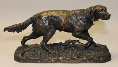 Pierre-Jules Mene (1810-1879)
Setter à l'arrêt....