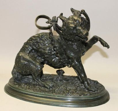 Christophe FRATIN (1801-1864)
Loup pris au...