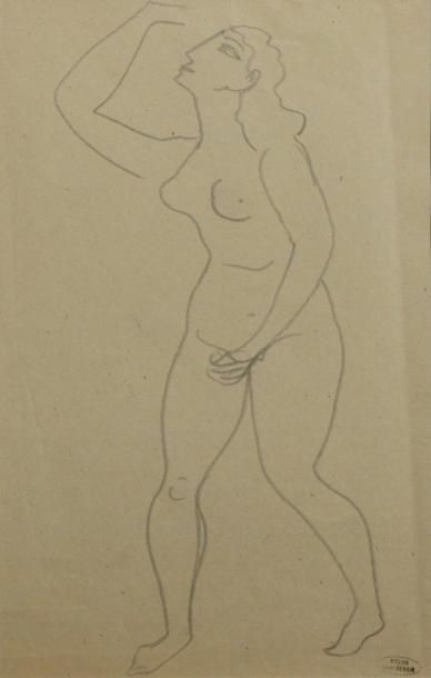 André DERAIN (1880-1954)
Nu debout. Mine...