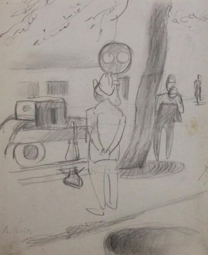 ALFRED RETH (1884-1966)
La promenade. Mine...