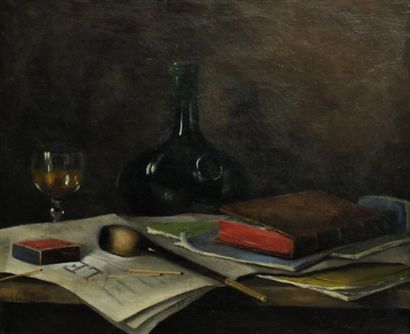 Gabriel DE MESMAY (XIXème-Xxème)
Nature morte...