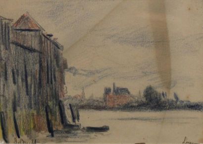 Maximilien Luce (1858-1941)
Le port de Dordrecht....