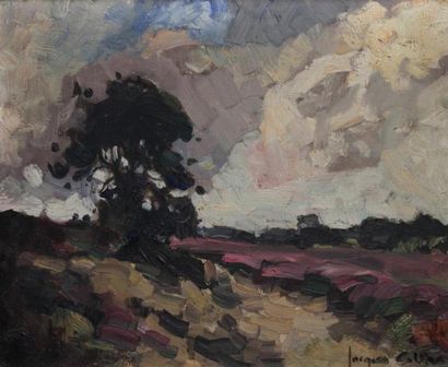 Jacques COLLAS (Xxème)
Paysage orageux. Huile...