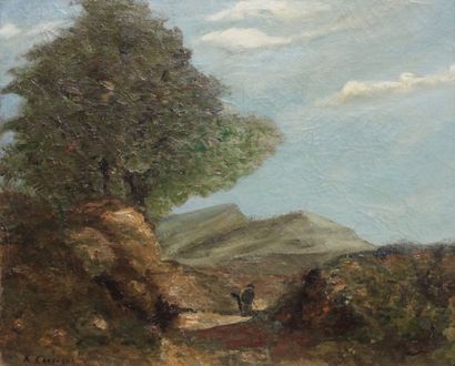 Armand Théophile CASSAGNE (1823-1907). Paysage...