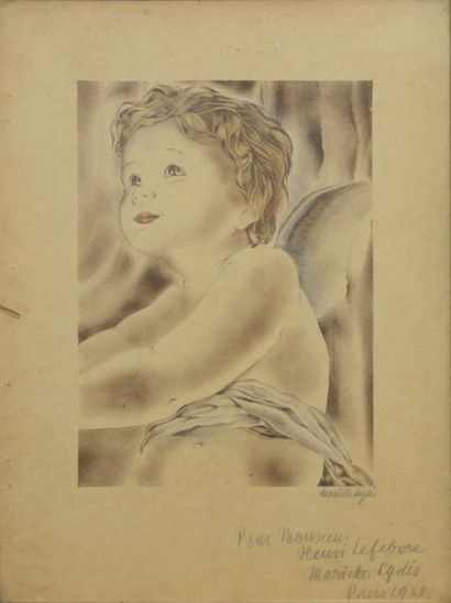 Mariette LYDIS (c.1890-1970). Chérubin. Lithographie...