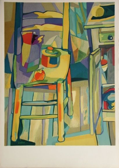 Maurice ESTEVE (1904-2001). La cuisine. Lithographie...
