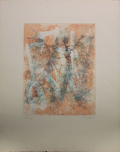 Camille BRYEN (1907-1977). Composition abstraite....