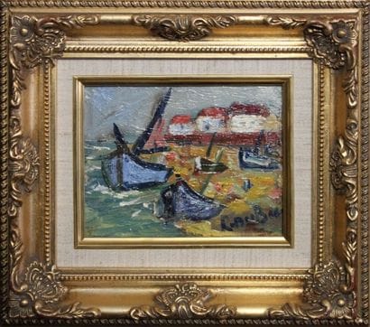 Roland DUBUC (1924-1998). Bateaux de pêche...