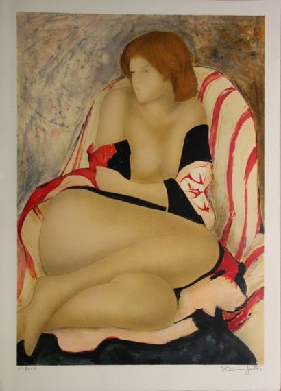 

Alain BONNEFOIT (né en 1937). Femme dénudée,...