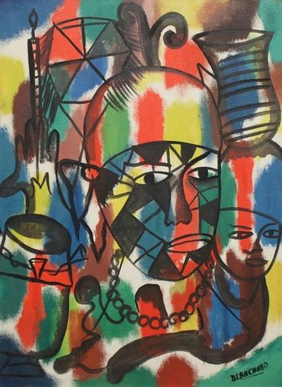 Sisson BLANCHARD (Ecole haïtienne, 1929-1981)....