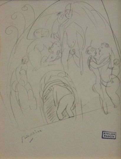 Jules PASCIN (1885-1930). L'habitation. Mine...