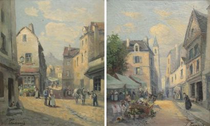 J.CASSERIE (XIXème-Xxème). Rues de village...