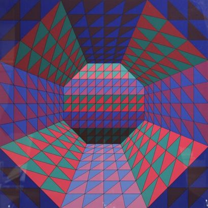 Victor VASARELY (1906-1997). Composition,...