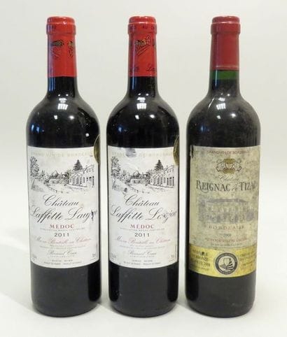 Lot de 3 BTLS, comprenant : -Château Laffitte...