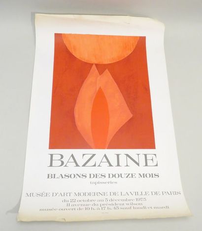 Affiche lithographiée : BAZAINE, Blasons...