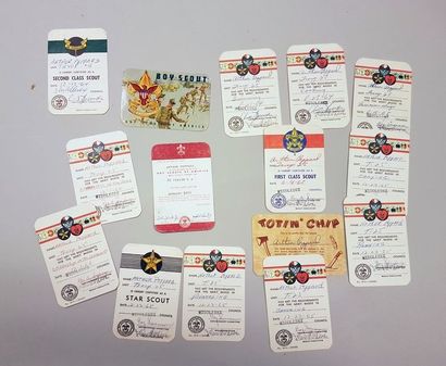 Intéressant ensemble de cartes de grade de...